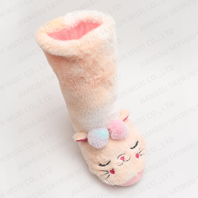 Christmas handmade flat shippers shoe ladies sleeper winter indoor slippers for women