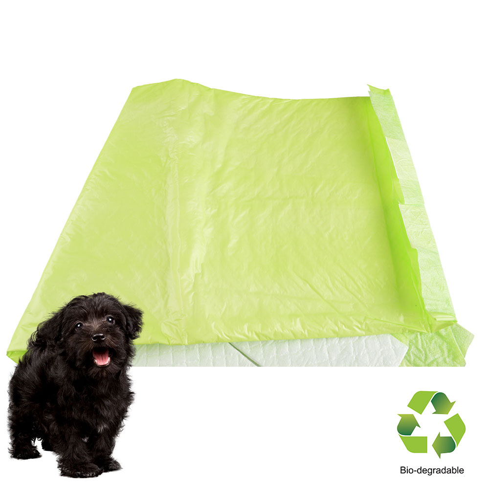 Eco-friendly puppy training pads