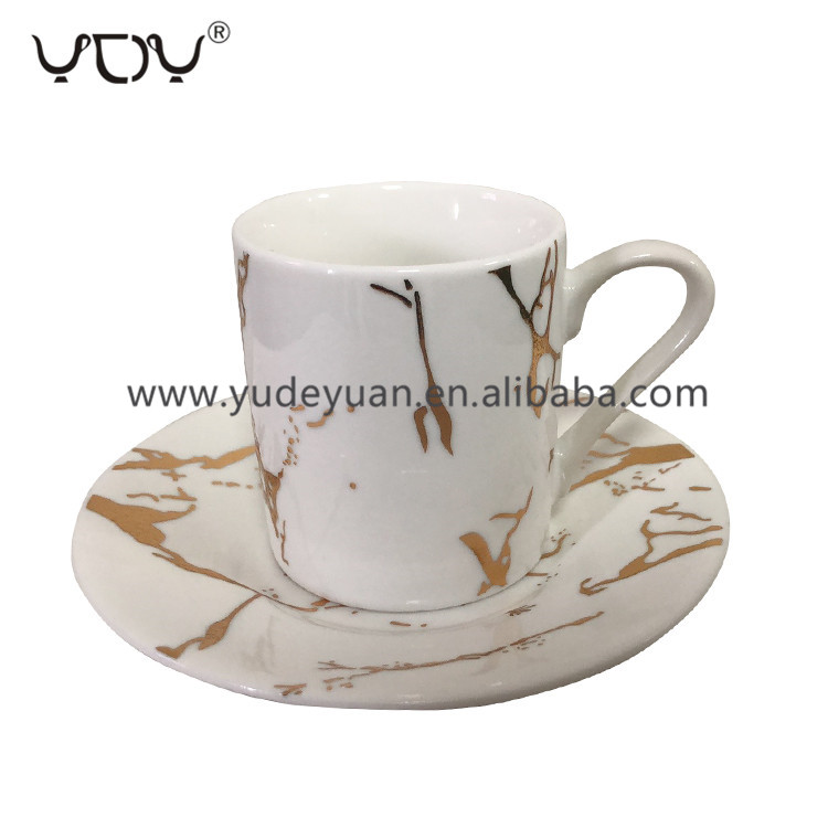 90cc new bone turkish tea coffee cups and saucers sets