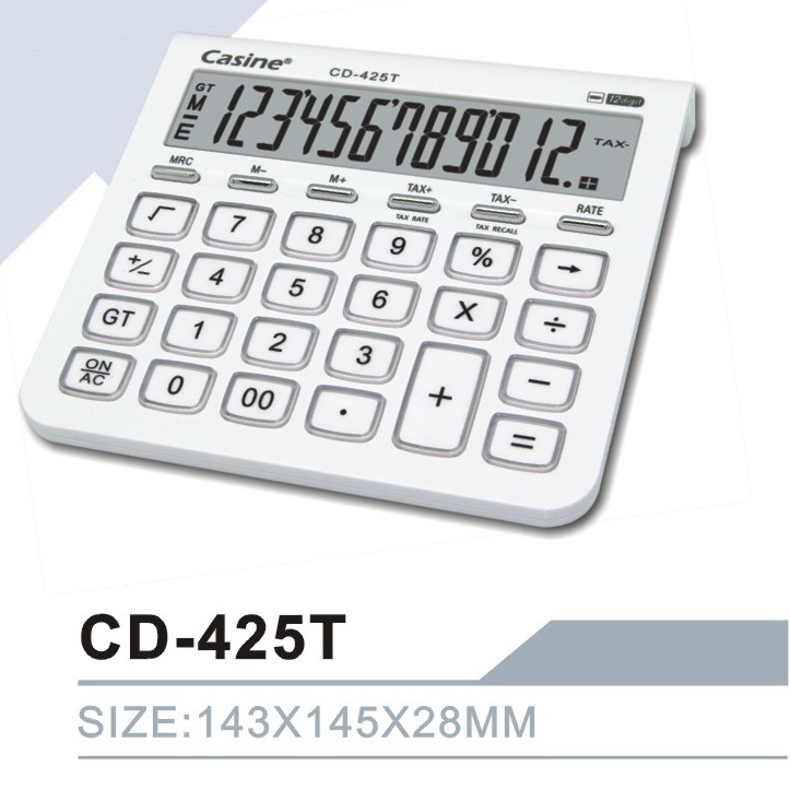 CD-425T - 12-digit desktop calculator - Casine