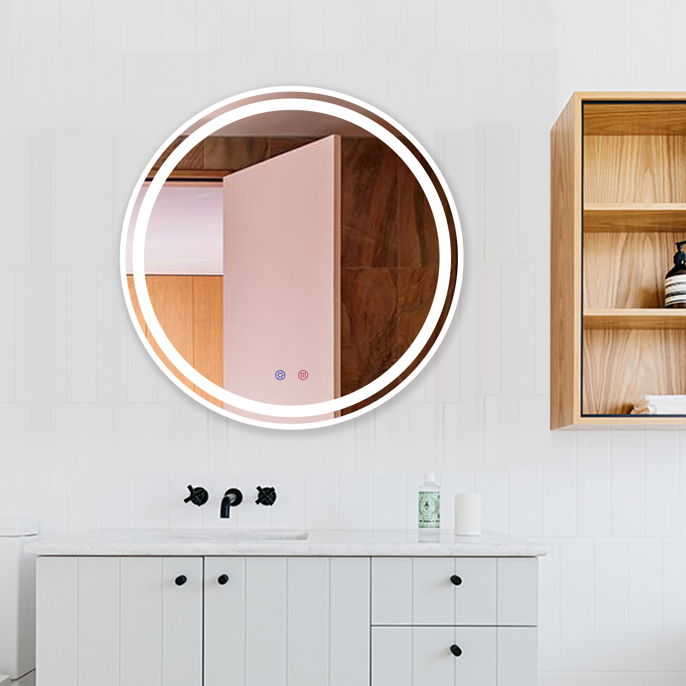 DP321B Bath mirror hotel decor Bathroom Mirrors with adjust light brightness and colors
