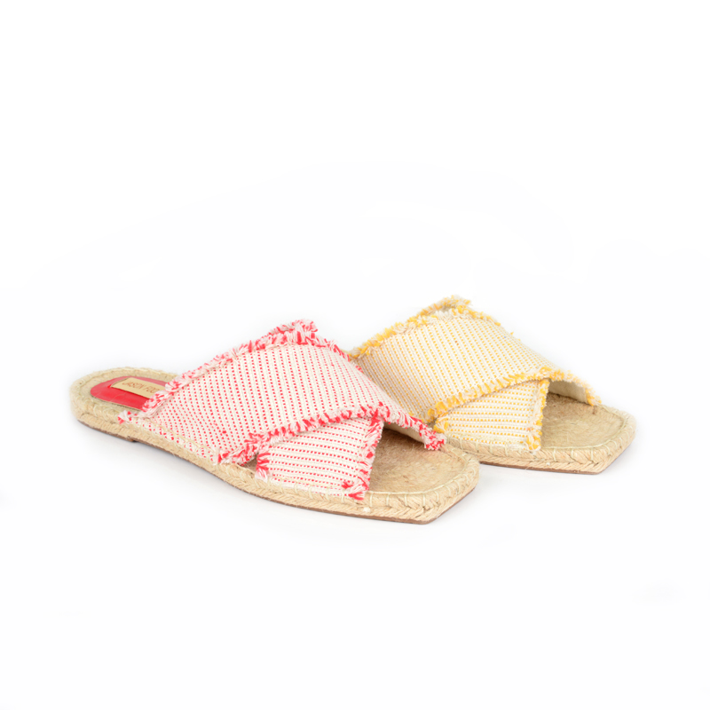 2021 Fashion TIE-DYED print Upper Women Sandal espadrille