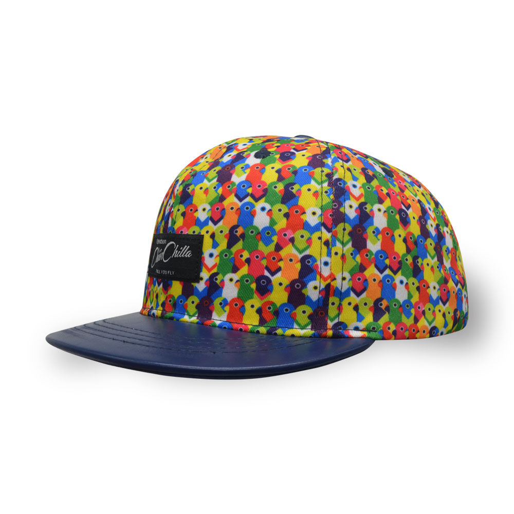 6 panel woven label embroidery sublimation snapback cap