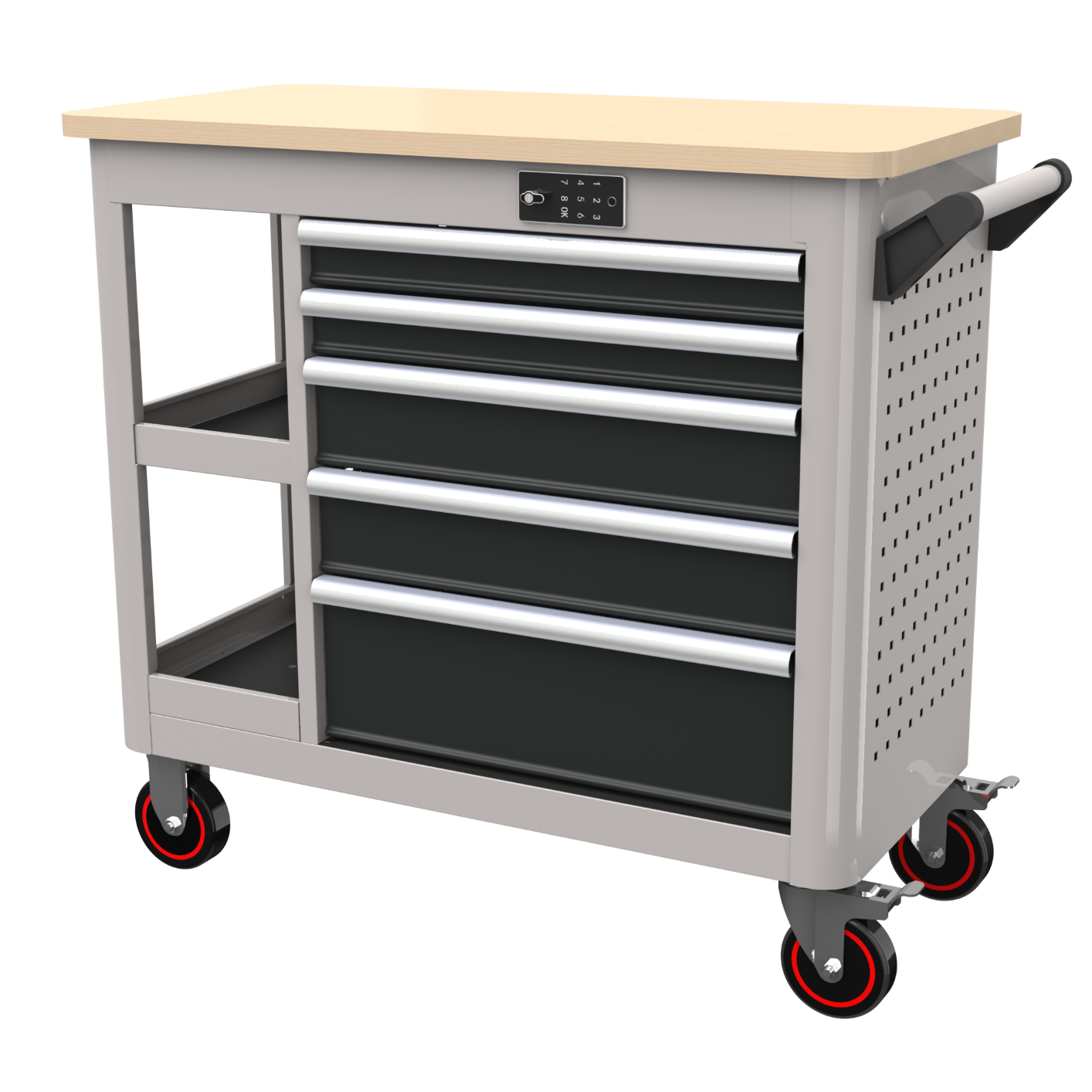 39inch 5 drawers roller cabinet