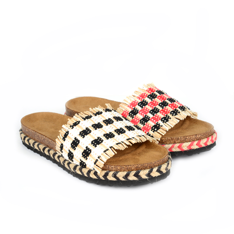 2021 Fashion WOVEN Upper Women Sandal footbed birkenstock
