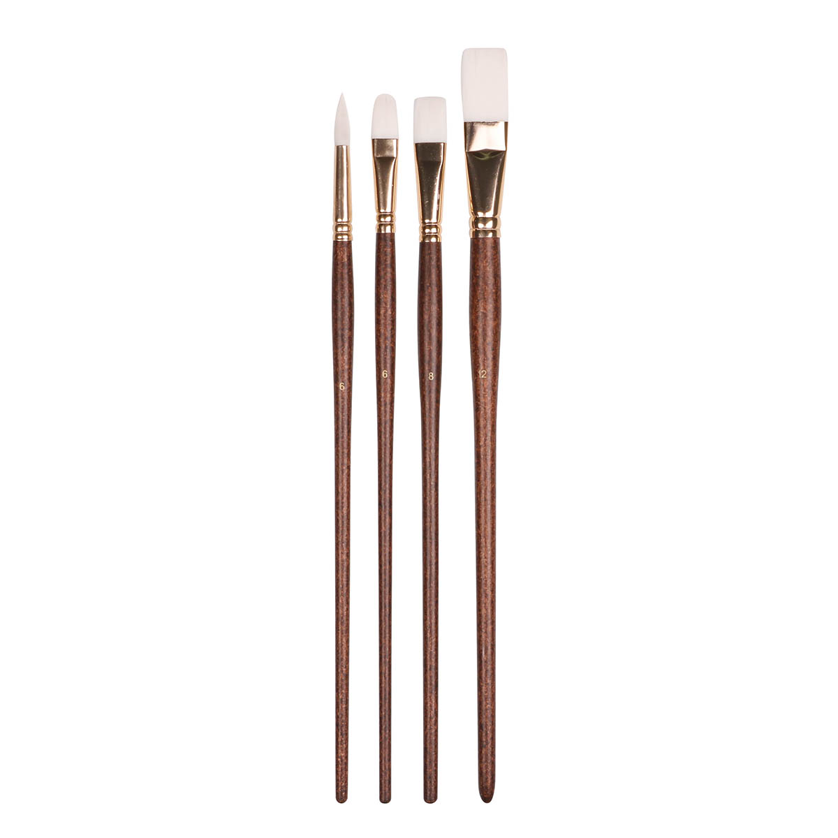 Long Handle Taklon/Synthetic Artist Brush Set
