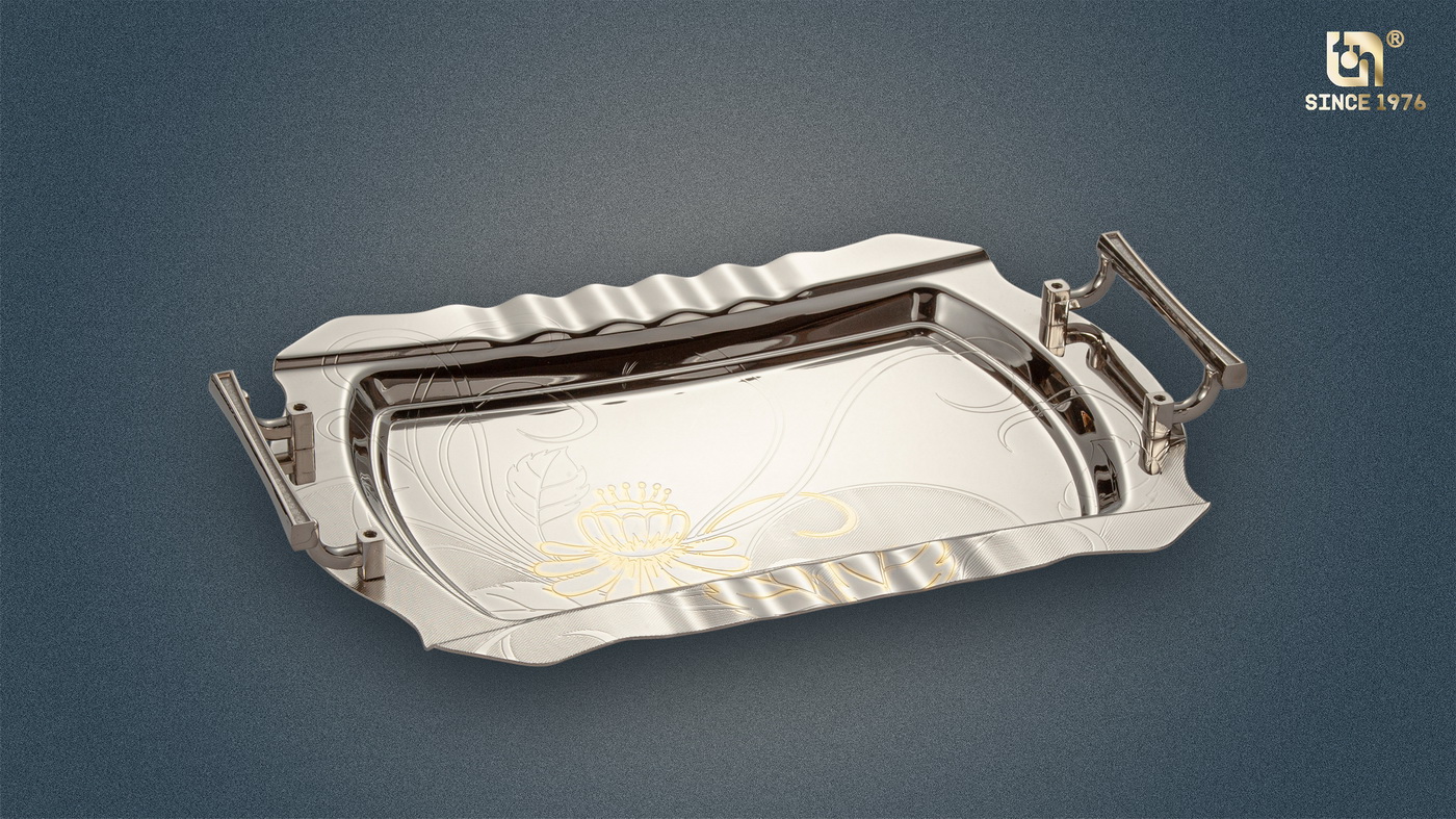 Nickel Plated Tray Set