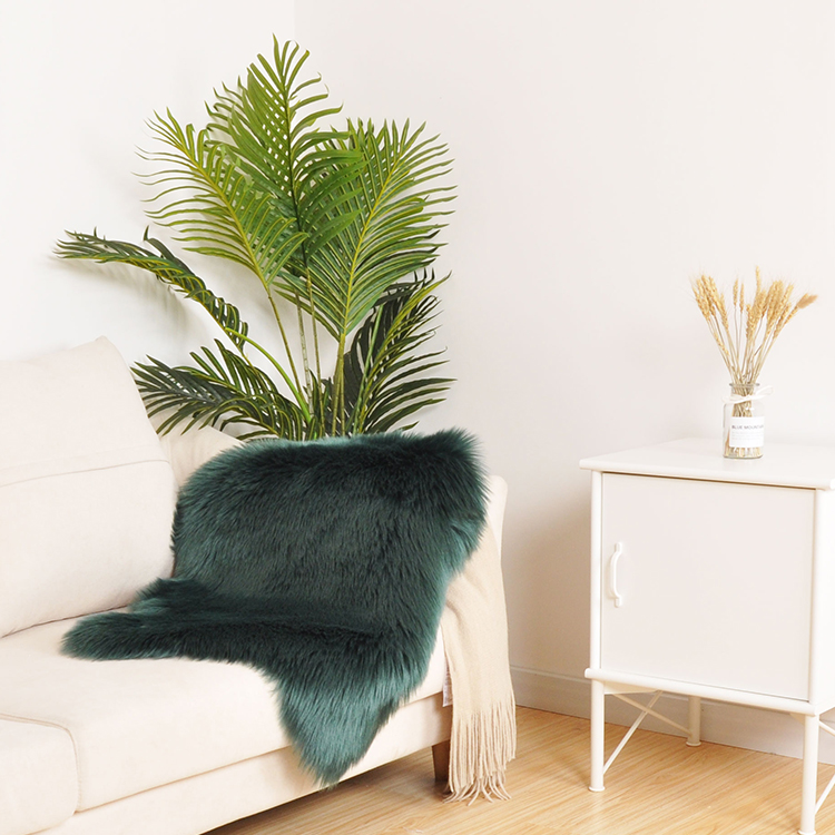 2021 Hot saleLong hair faux fur rug for home Hotel Office Shaggy faux fur Floor rug and carpet Wholesale