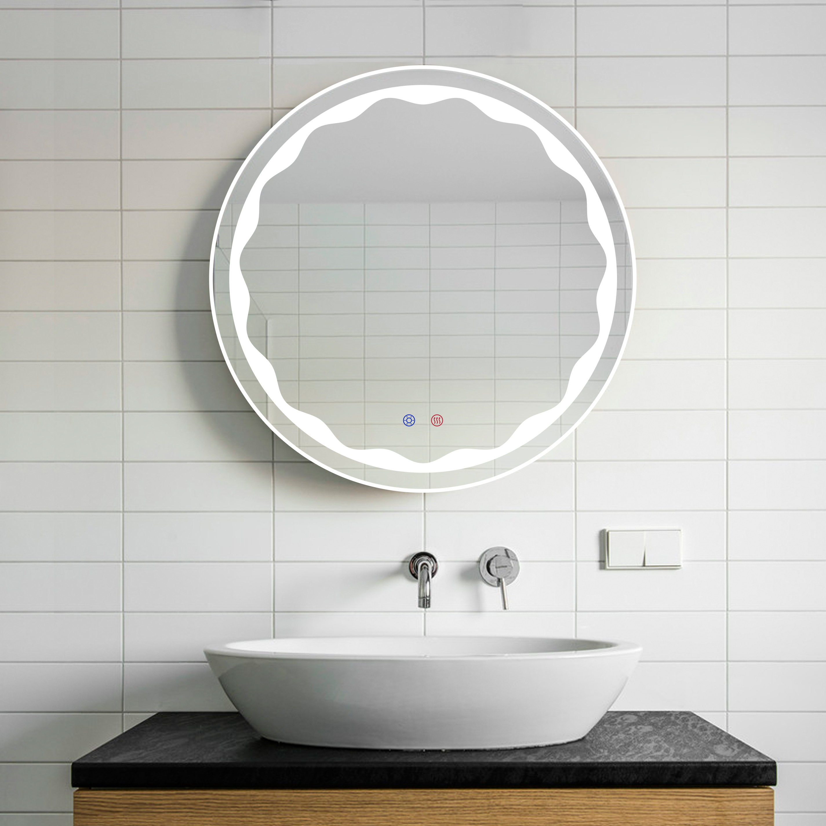 DP321A Bath mirror hotel decor Bathroom Mirrors with adjust light brightness and colors