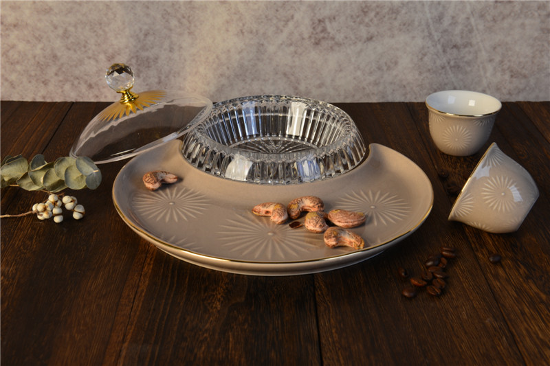 7 pcs bowl set for nut fruit dish S183-3-S108-1406G