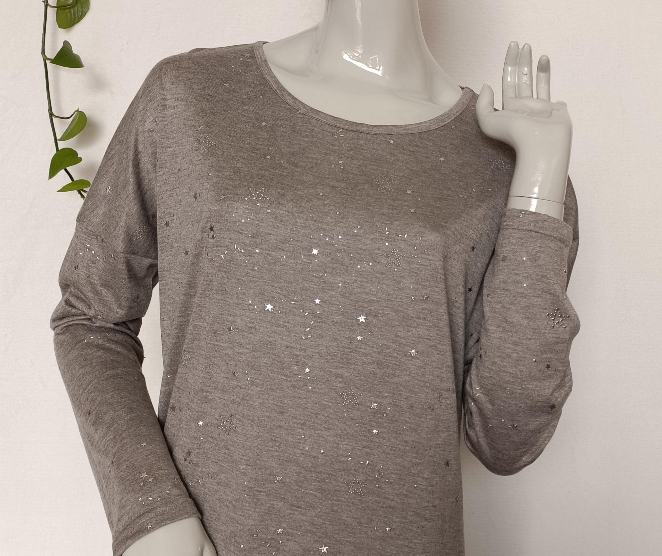 Ladies glitter viscose nightie