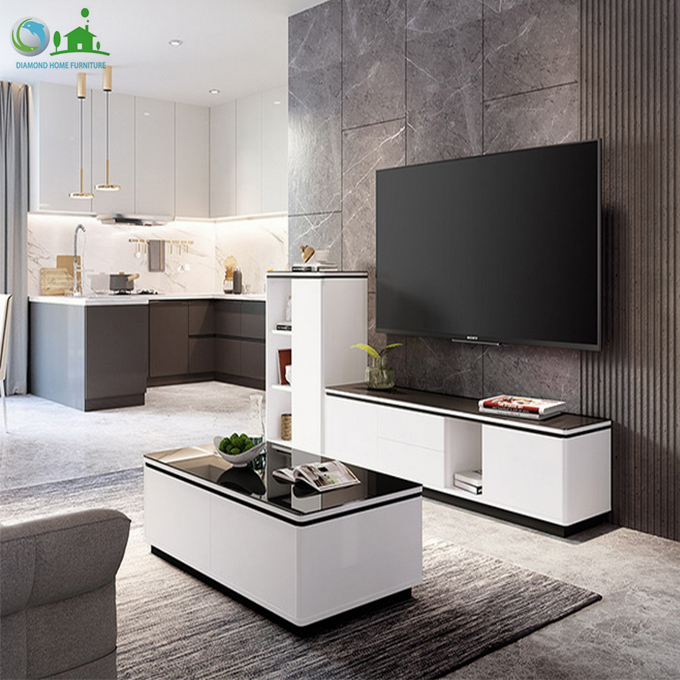 TV stand with tempered glass