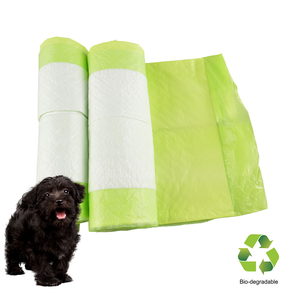 Eco-friendly puppy training pads