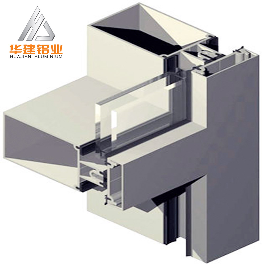 extrusion aluminum glass curtain wall profile