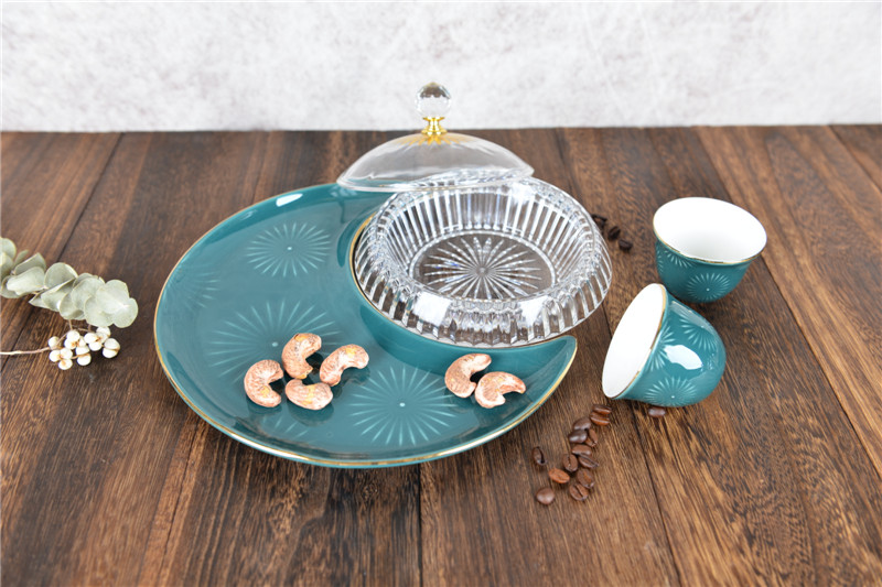 7 pcs bowl set for nut fruit dish S183-3-S112-1406G
