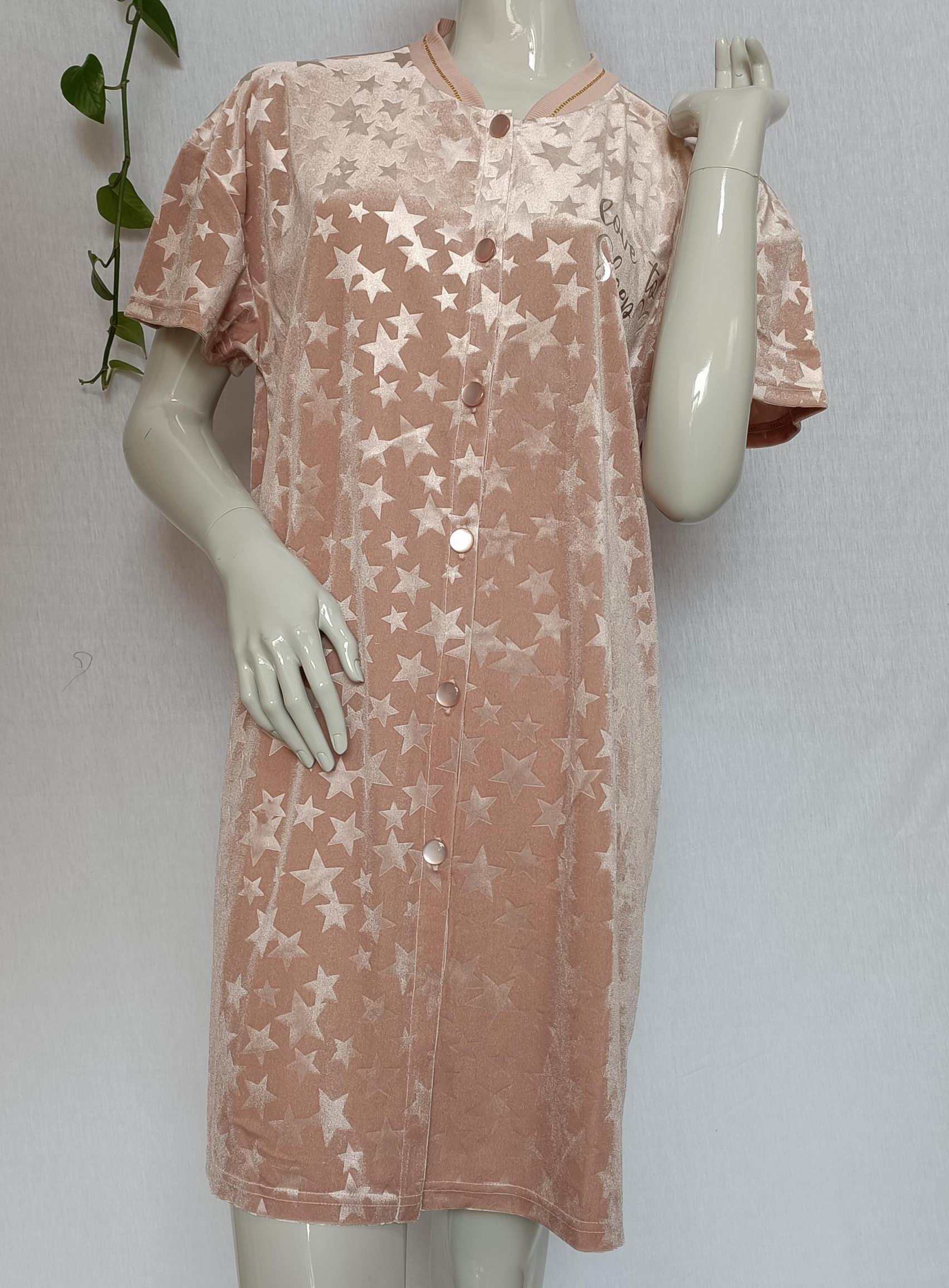 Ladies shiny velvet nightie