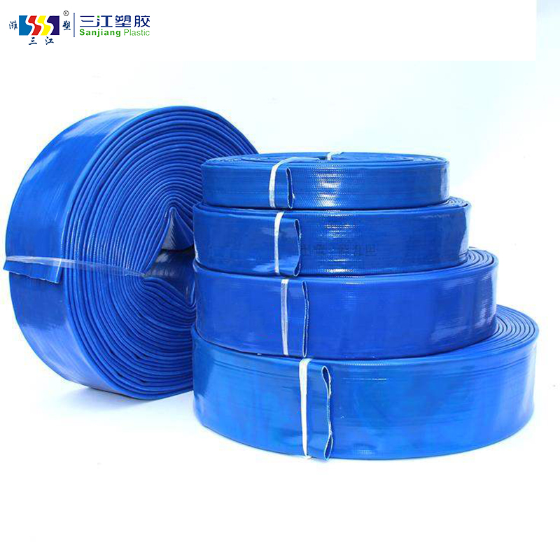 Flat Irrigation Pipe Hose Irrigation Discharge Hose PVC Irrigation Water Lay Flat Pipe