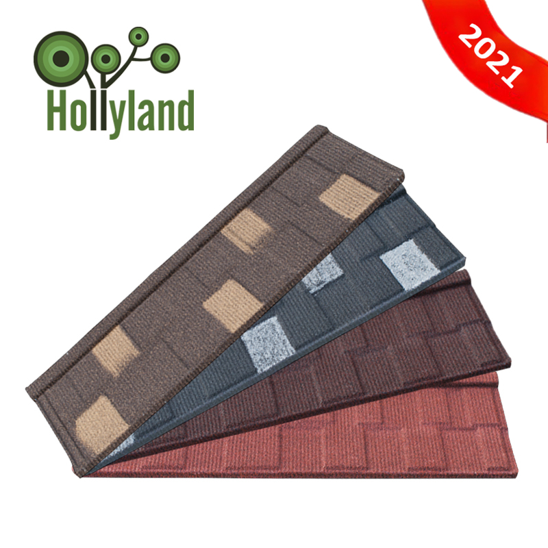 Al-zinc steel base shingle tile stone roof tile