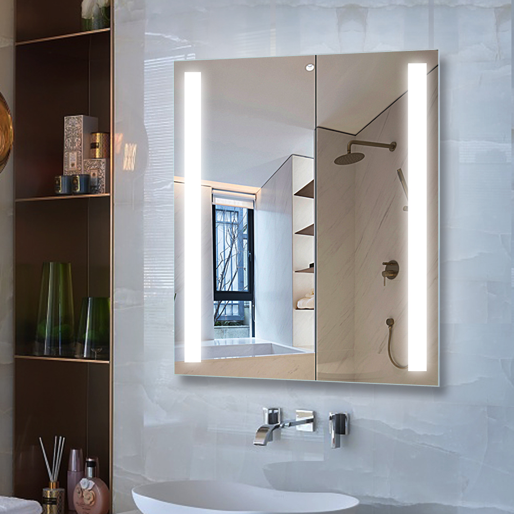 DP329 Hilton Hotel Wall Mounted Square size LED bath mirror Basin Mirror for hotel or home decor