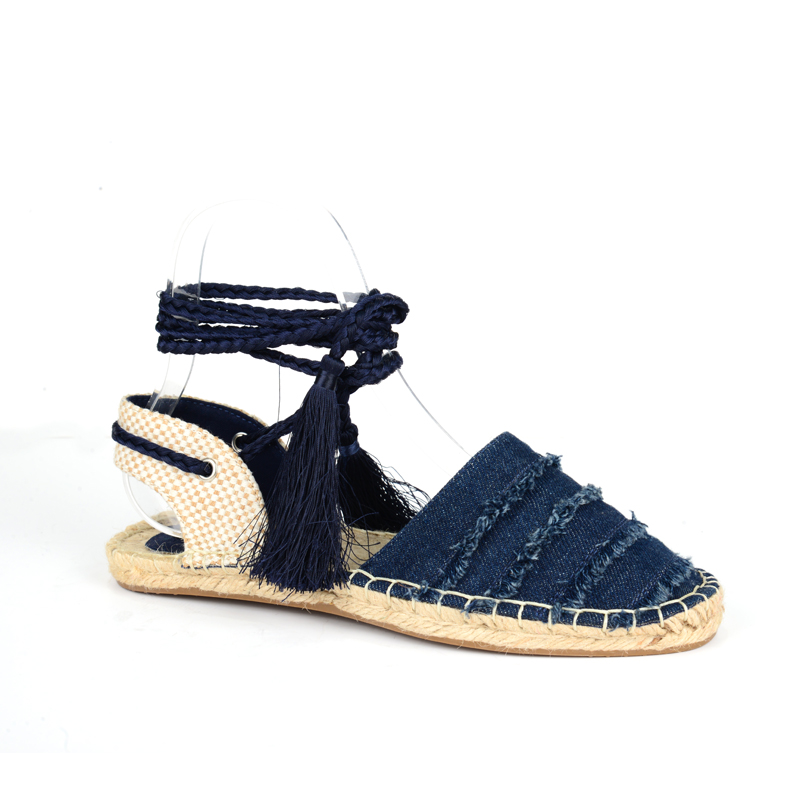 2020 Fashion TIE-DYED print Upper Women Sandal espadrille