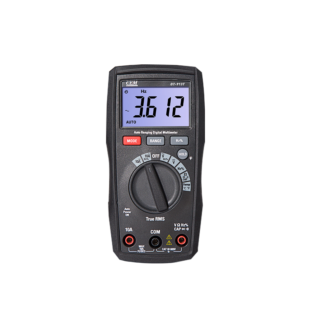 CEM DT-913T 4000 Counts True RMS Compact Digital Multimeters Auto Range