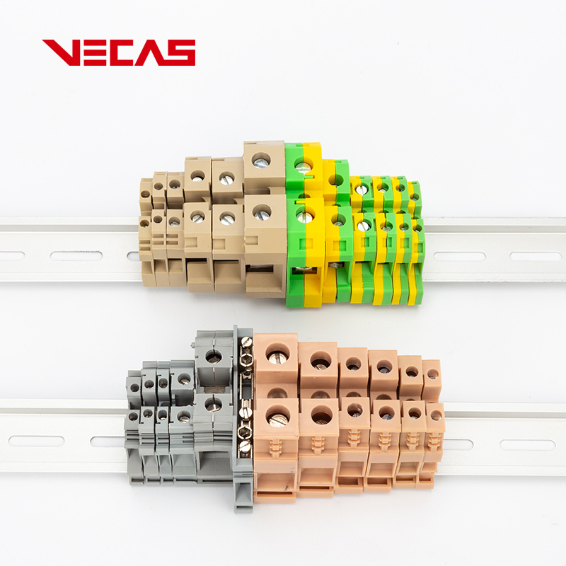 VECAS UK2.5B 3N 5N 6N Rail type terminal row pure copper parts