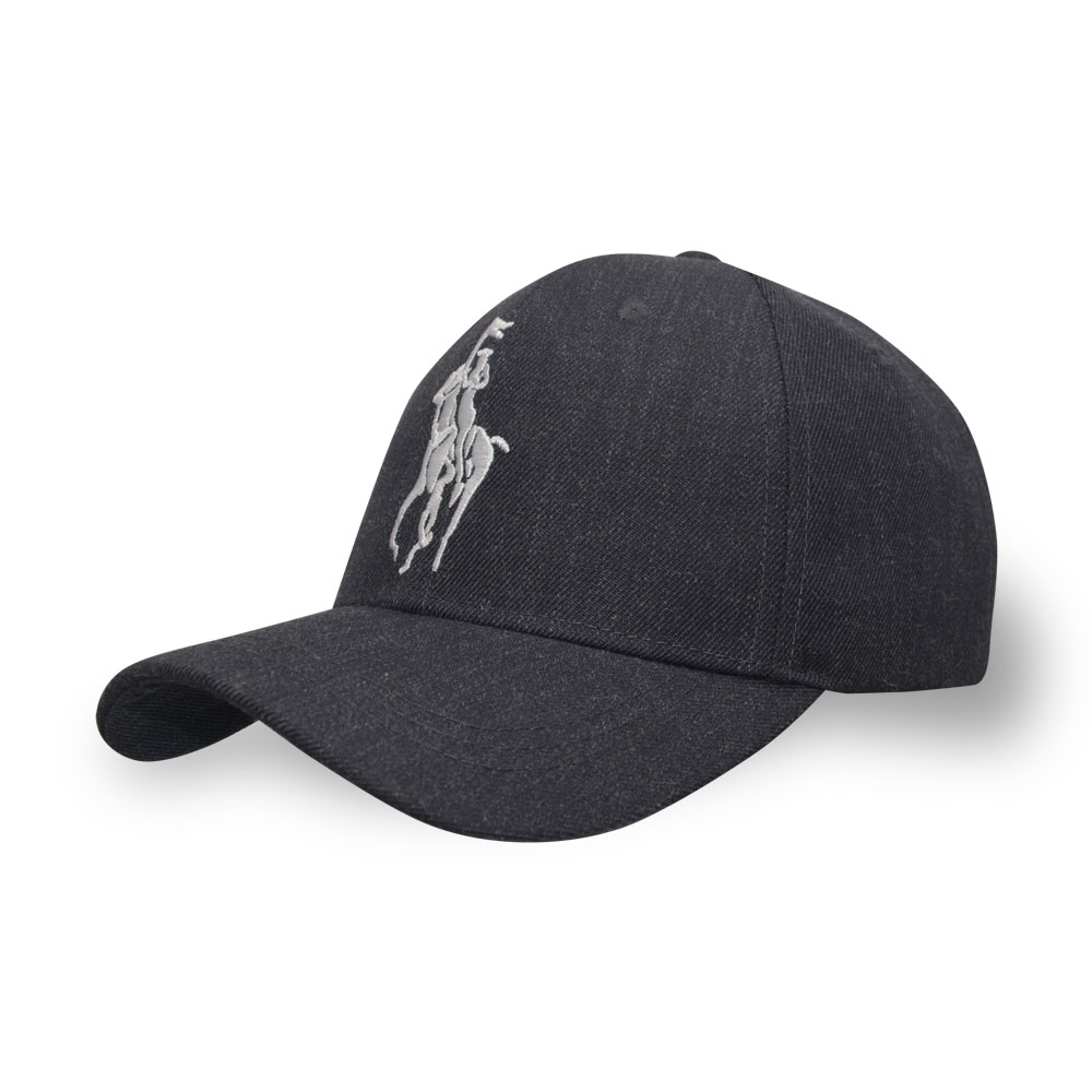 6 panel embroidery 20% wool 80% acrylic baseball cap