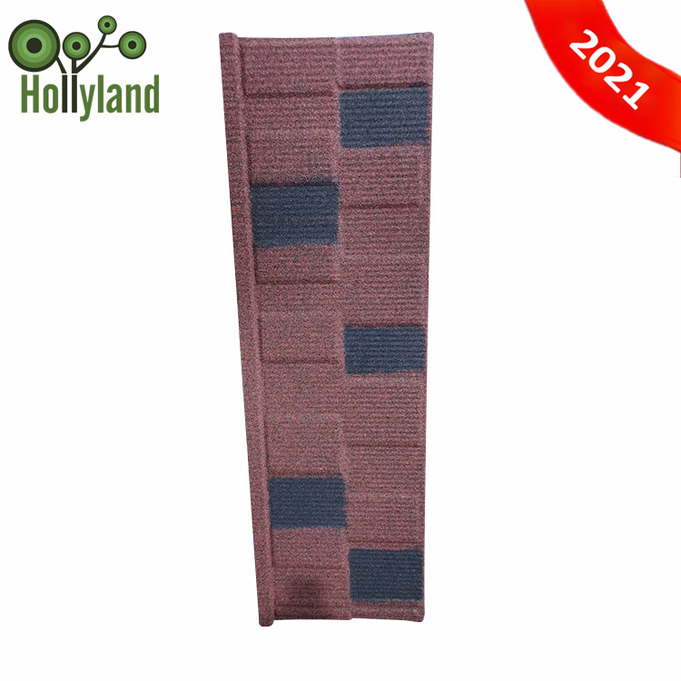 Al-zinc steel base shingle tile stone roof tile