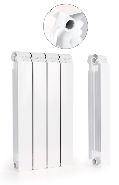 Bimetal radiator with double steel tube 600/110