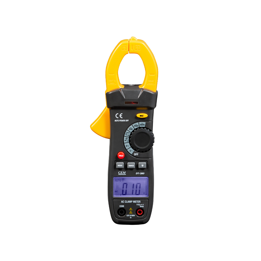 CEM DT-380 Compact 2000 Counts AC Autoranging Clamp Meters