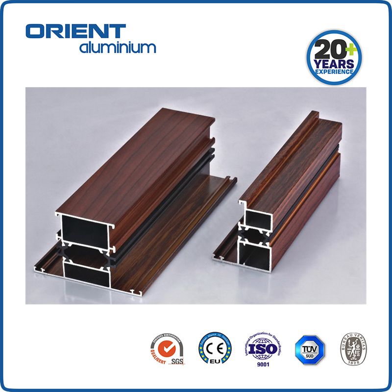 Anodized black aluminium profiles