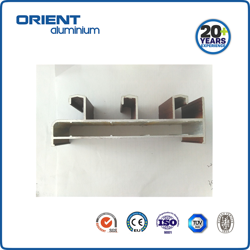 Powder coating black white aluminium profiles