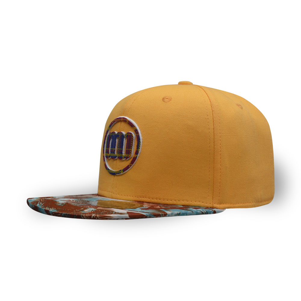 6 panel sublimation embroidery thread 3D embroidery cotton twill snapback cap
