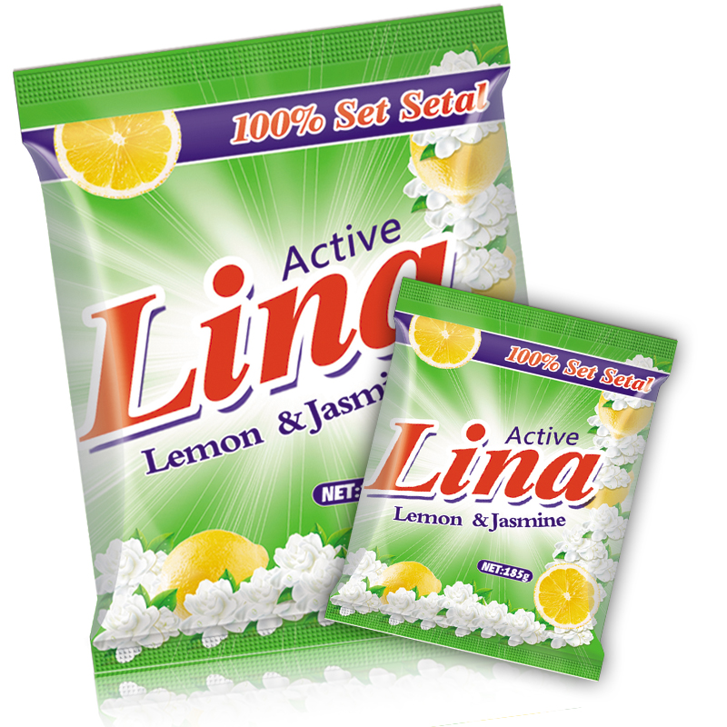 200g Lina Brand High Foam Strong Perfume Washing Powder To Africa