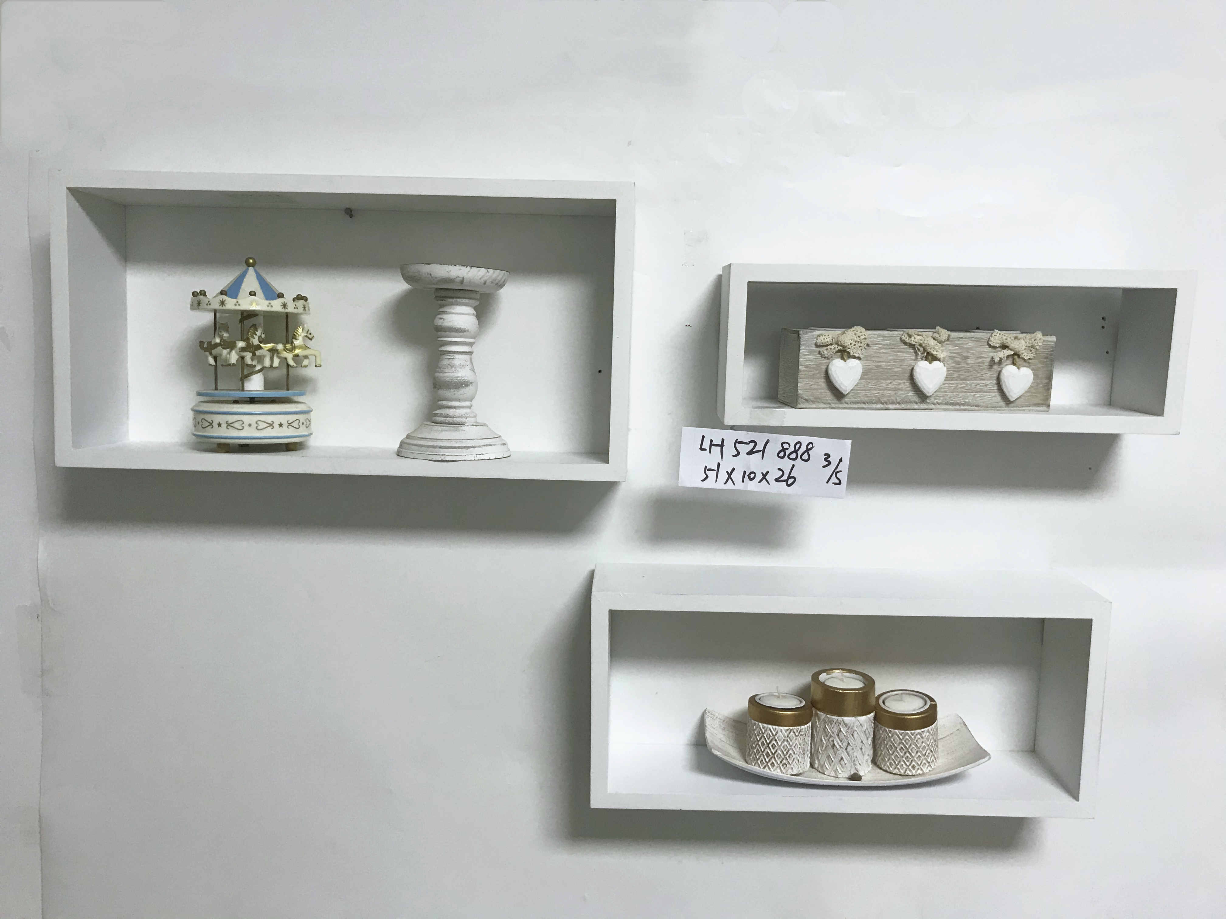 Wooden wall hanging and furnishing parts