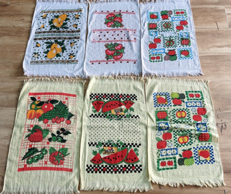 polyester cotton printed kitchen towel hand towel tea towe