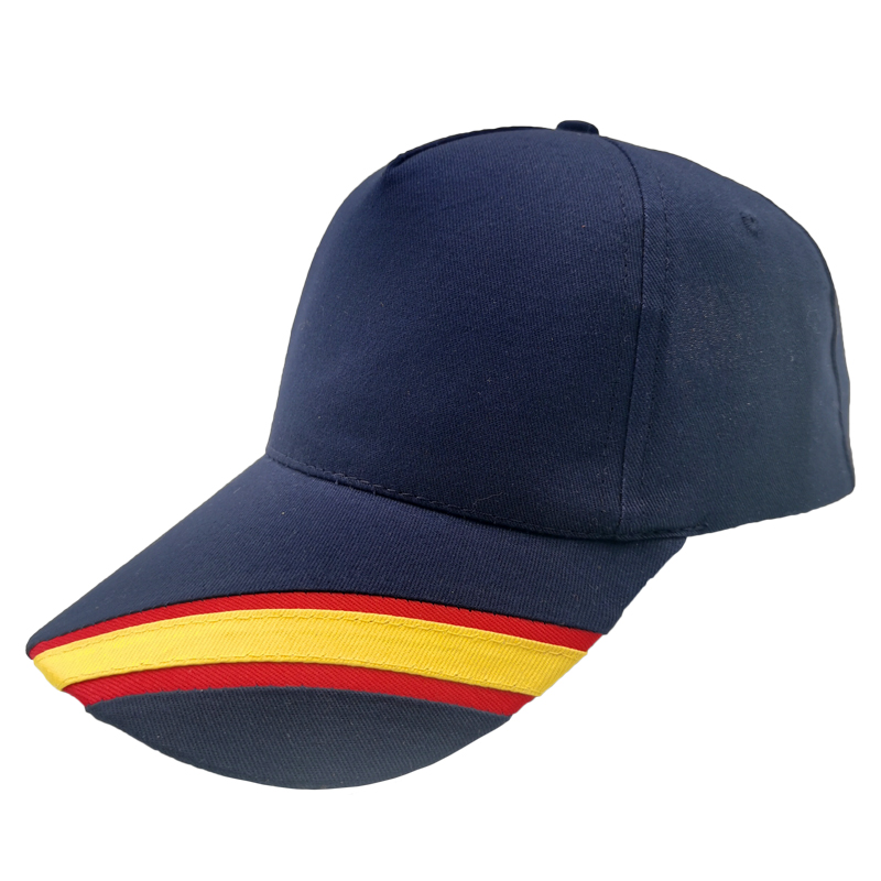 6 panel 3 color combination cotton baseball cap hat