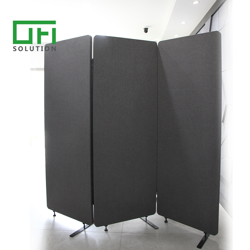 Fabric Wrapped PET Floor Standing Partition