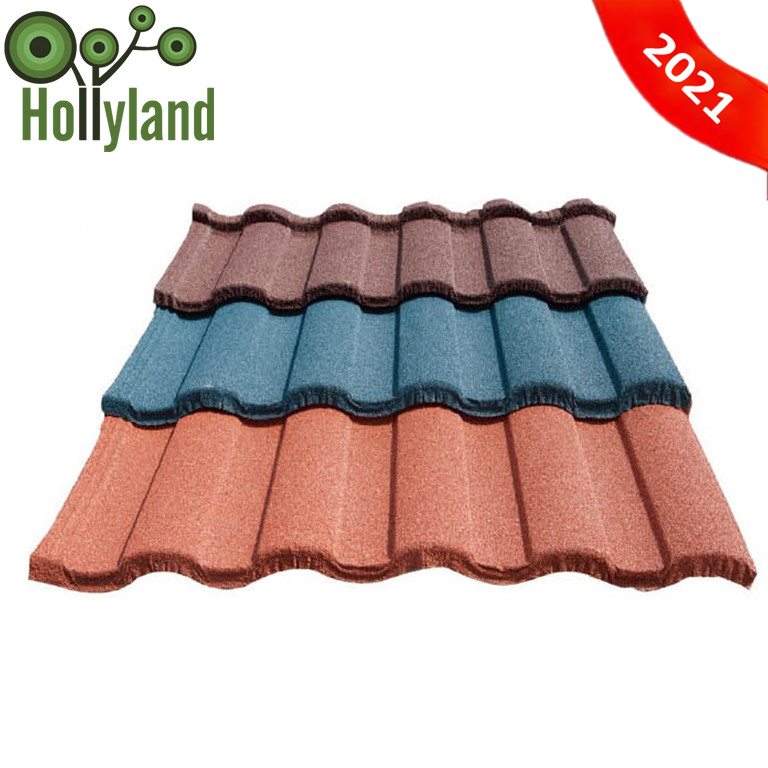 Al-zinc steel base Roman tile stone roof tile