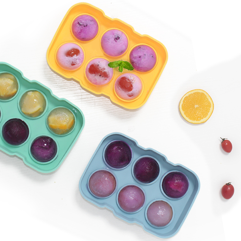 KASU IP009 6 caves Silicone ice ball mold