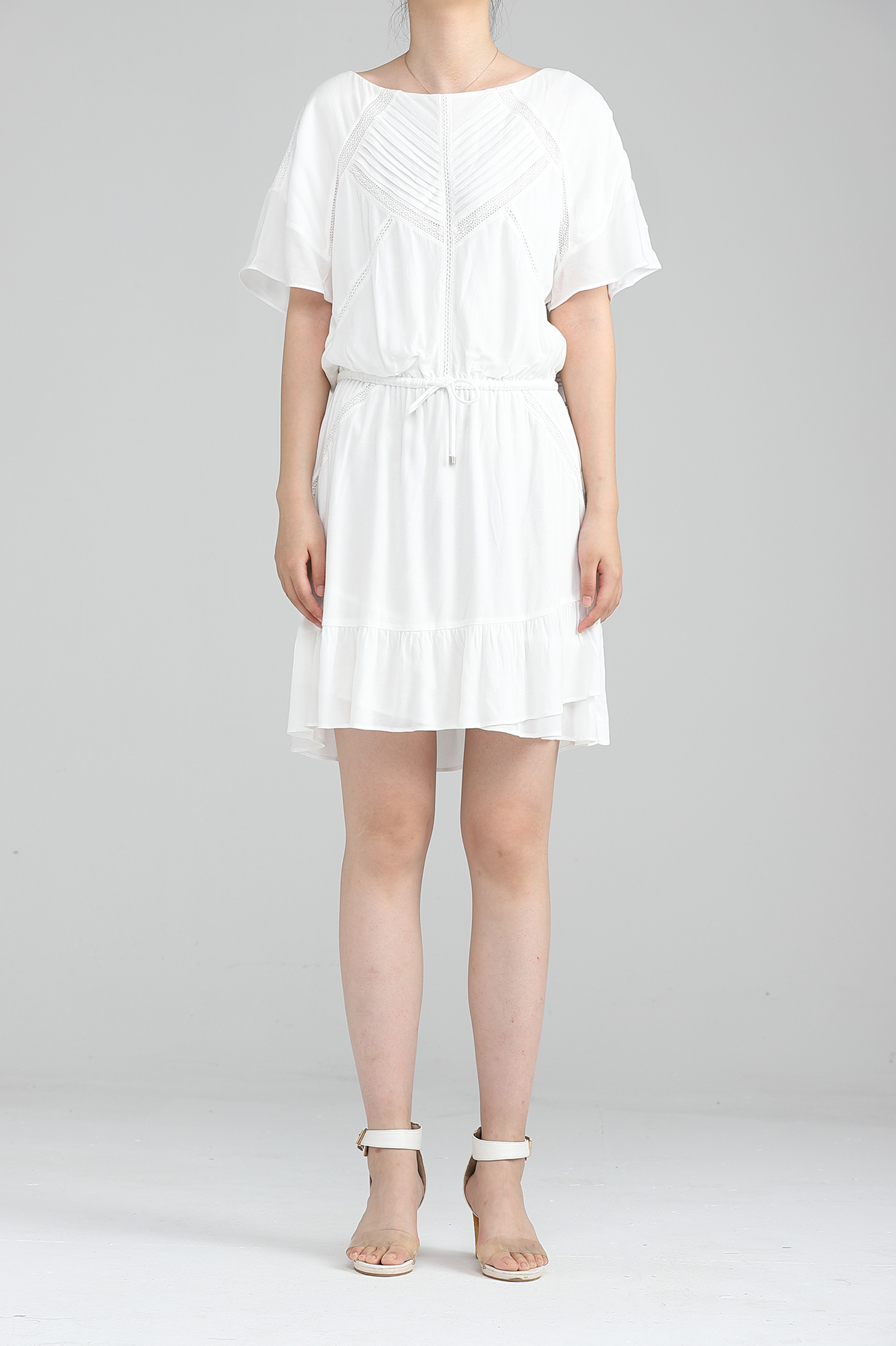 women casual plated dress