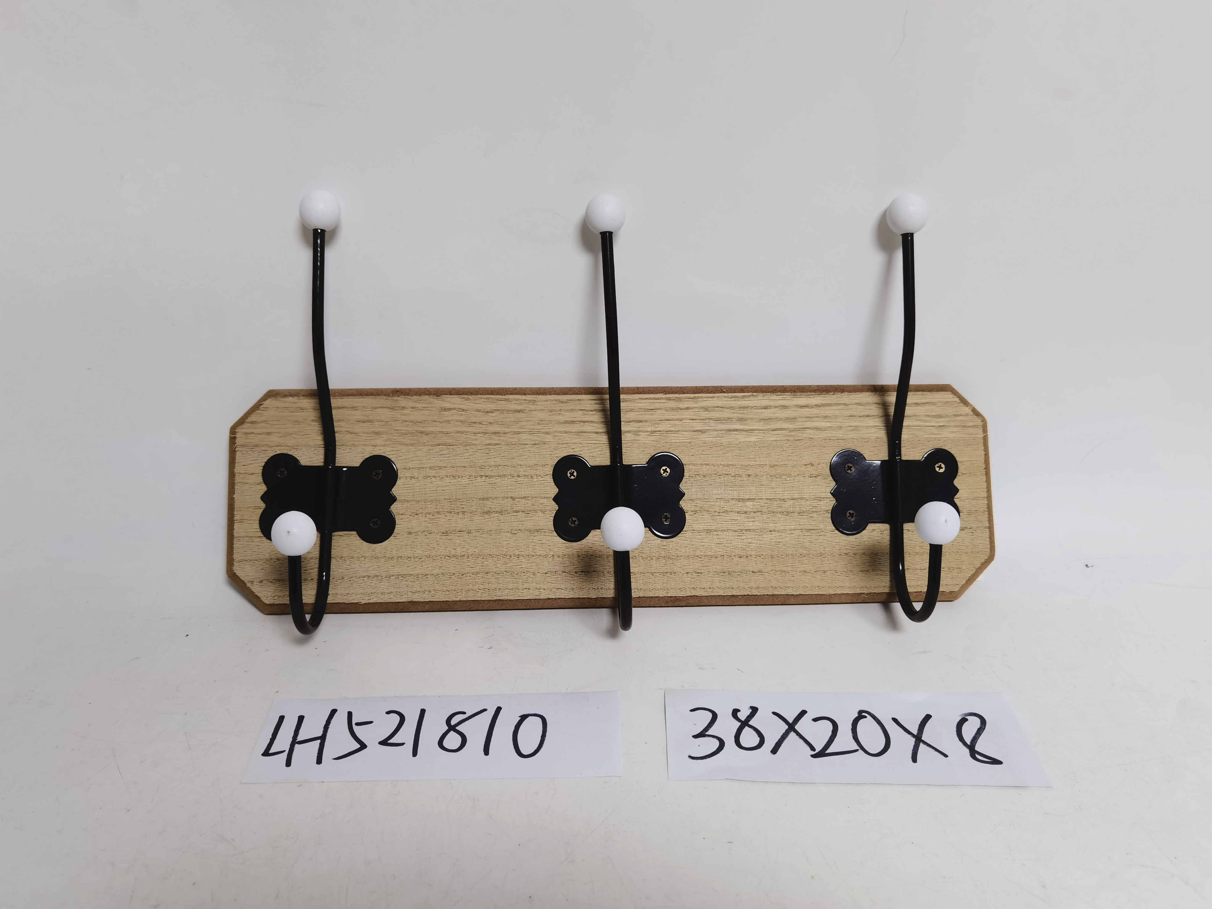 Wooden wall hook