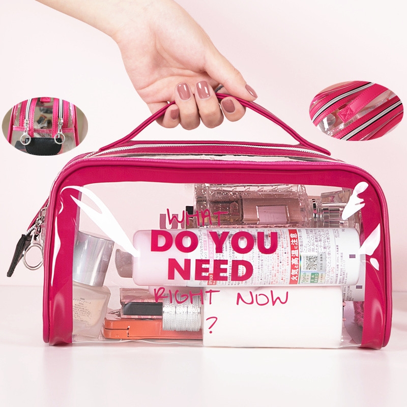 Multifunctional portable transparent storage bag