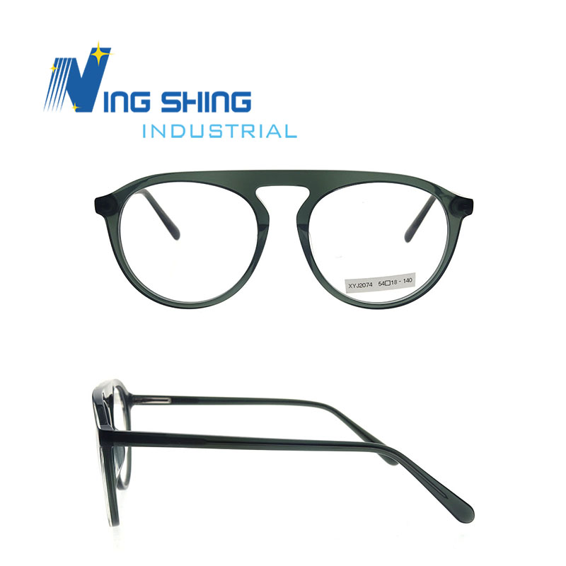 2021 New Arrival Round Shape Unisex Acetate Eye Glasses Optical Frame