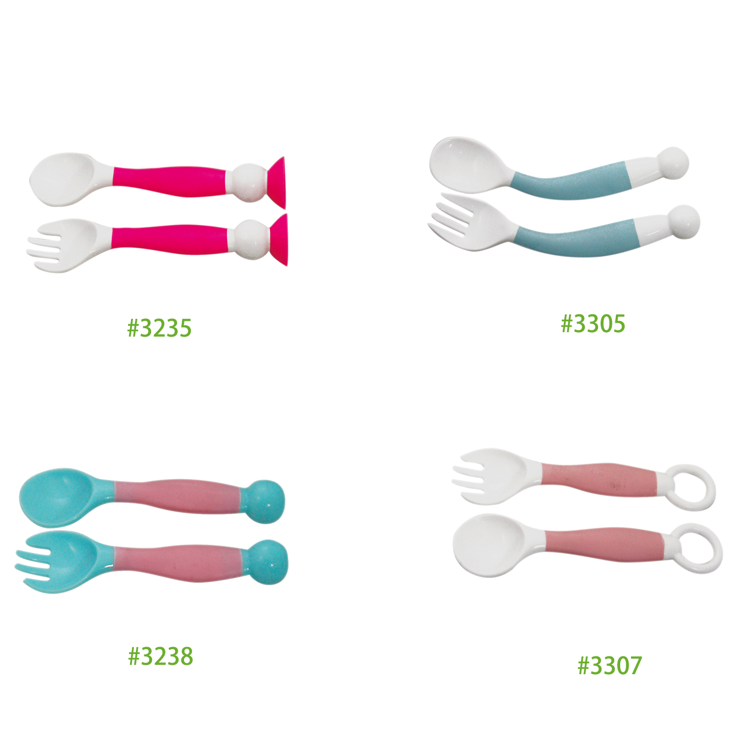 baby bendable spoon and fork