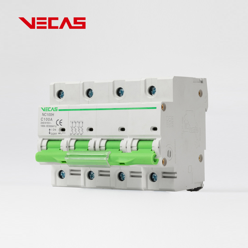 VECAS high power MCB circuit breaker high current air switch high power air open SGP-125 C type