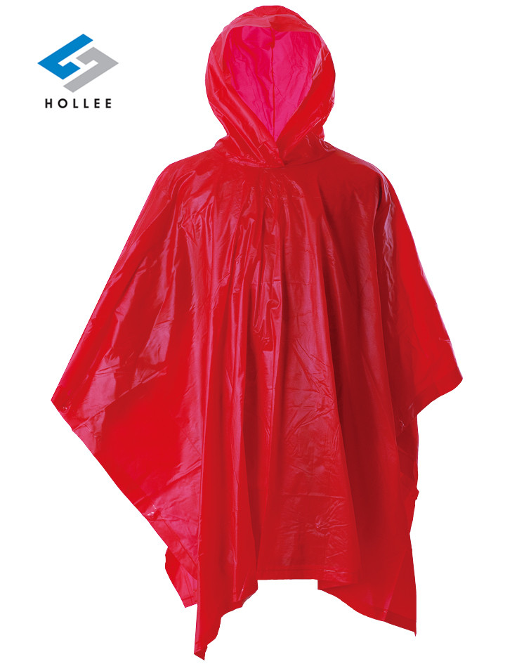 VS1020A outdoor hooded waterproof PVC raincoat rain poncho