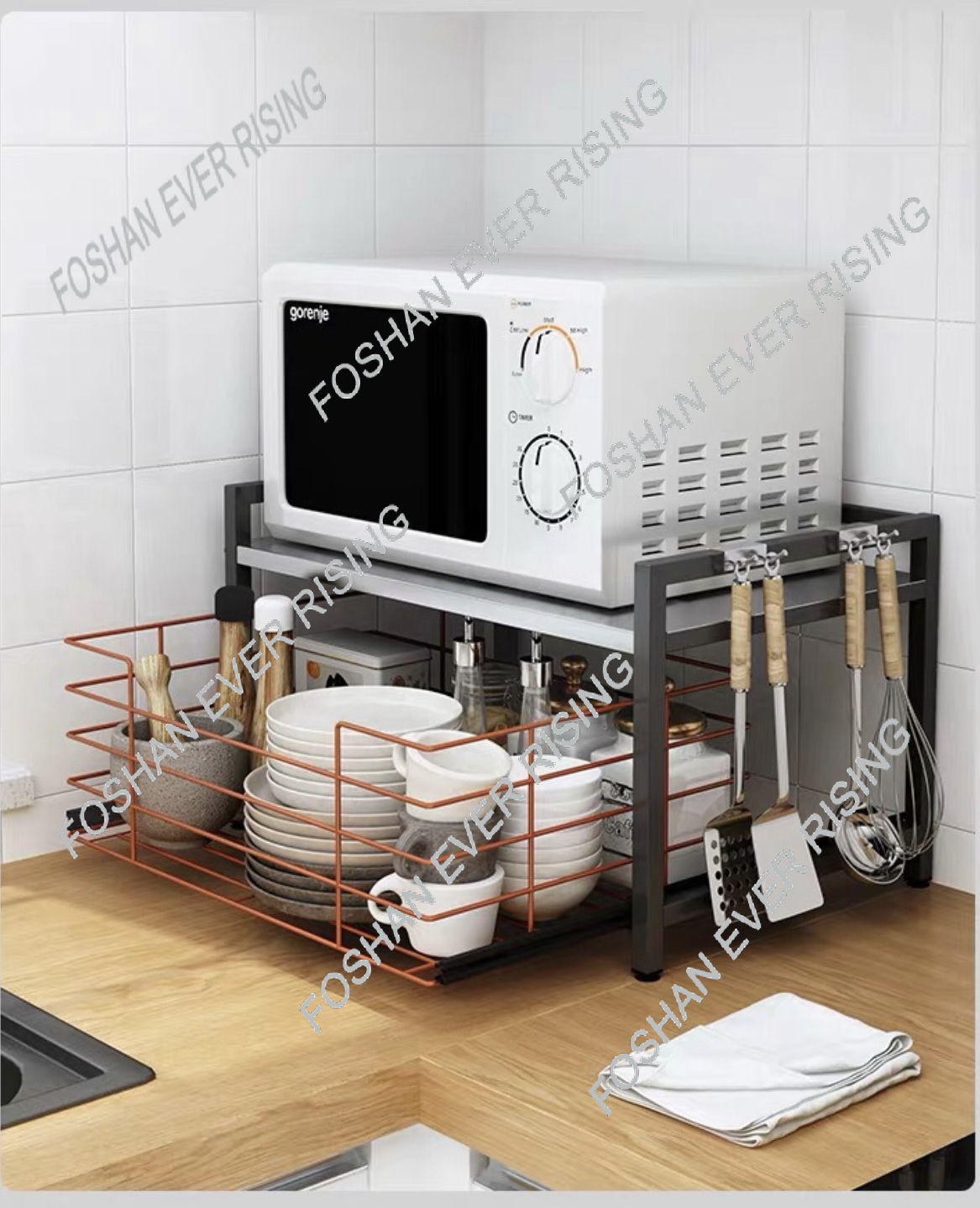 Microwave Oven Rack, Microwave Shelves, Kitchen Counter Shelf