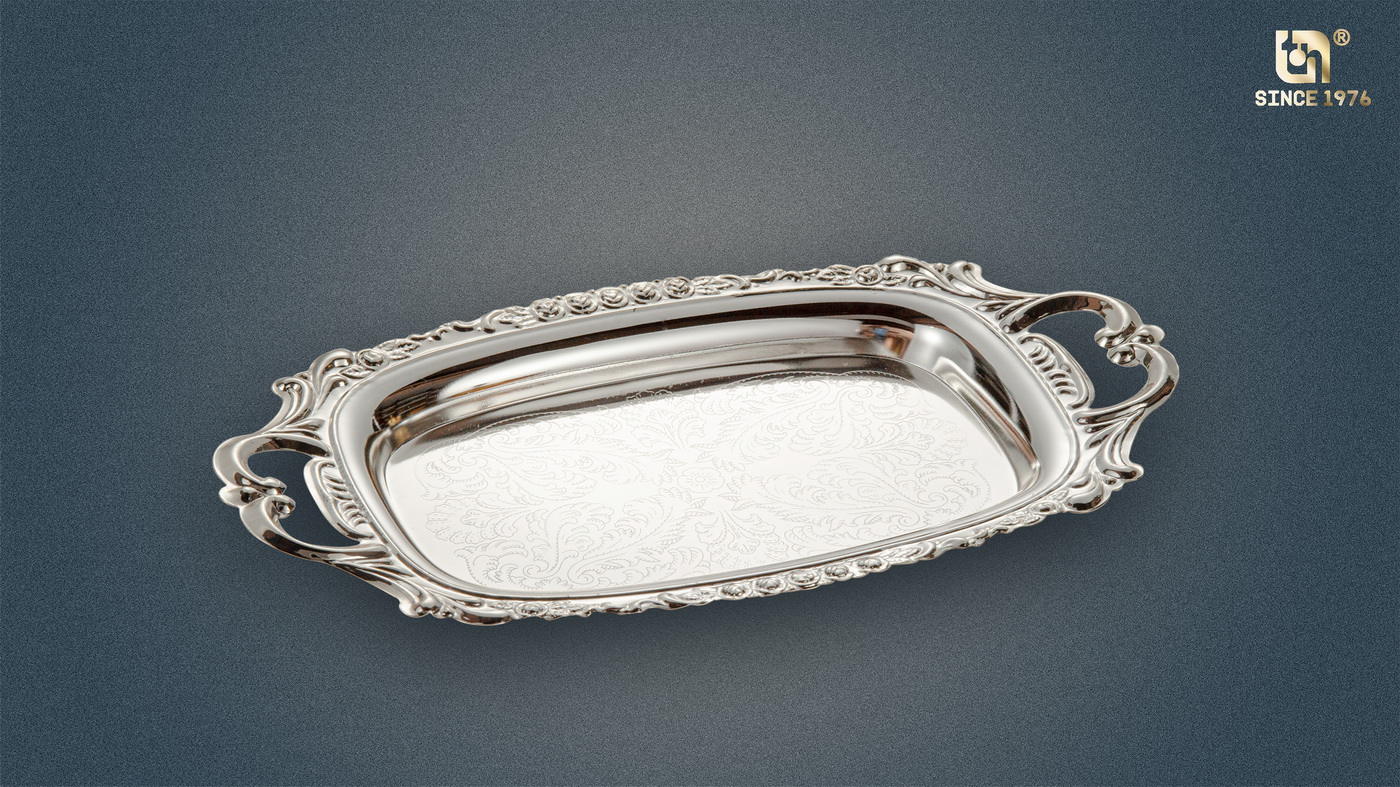 Nickel Plated Tray Set
