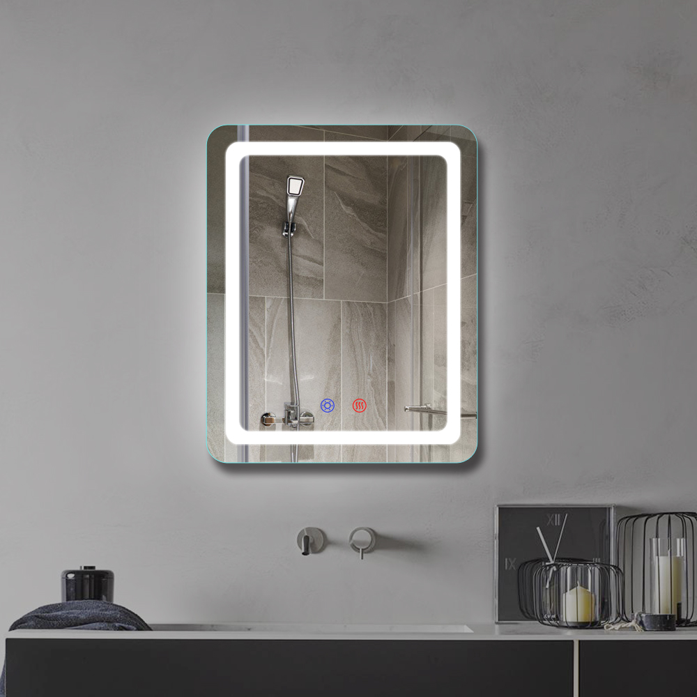 Wall Mounted Square size LED bath mirror Basin Mirror for hotel or home decor